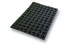 MINI HALF-SPHERE BLACK SILICONE SQ015  1 UD